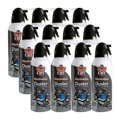 12 Pack Falcon Dust-Off Compressed Gas Electronics Duster 10oz. - Image 1 of 3