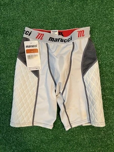 NEW Marucci Youth Baseball Softball Padded Shorts w/ Cup White Youth XL - Picture 1 of 6