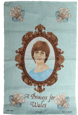 Princess Diana A Princess For Wales Irish Linen by Ulster Weavers - Image 1 of 4