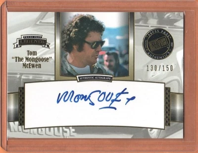 TOM "THE MONGOOSE" McEWEN 2012 Press Pass Legends Autographs [Gold] Auto/150 - Image 1 of 2