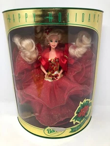 Barbie Holiday Christmas 1993 Happy Holidays Barbie - Picture 1 of 7