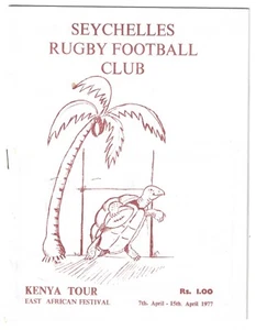SEYCHELLEN - 1977 RUGBY TOUR nach KENYA Tour Programm EAST AFRICAN FESTIVAL - Bild 1 von 3