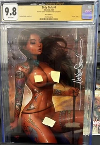 Zirty Girlz #4 Nude Pocahontas CGC 9.8 firmato Nathan Szerdy tatuaggio variante C - Foto 1 di 3