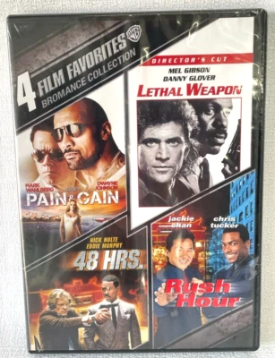 Pain & Gain Lethal Weapon 48 Hrs. Rush Hour Comedy WB New 4 Movie DVD Set  - Image 1 of 4