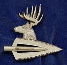 Empire Pewter Broadhead w/ Deer Head Archery Pin (A4W1)