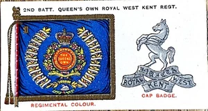 Vintage Players & Son Trading Cards, 2nd Bn. The Queen's Own Royal West Kent Reg - Picture 1 of 2