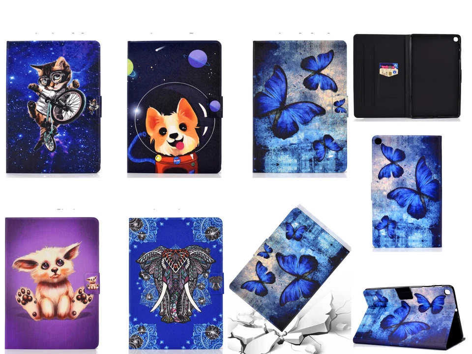 Tablet Case [Select Model] - Leather Flip Case Protective Cover with Stand M02XX - Image 1 of 1