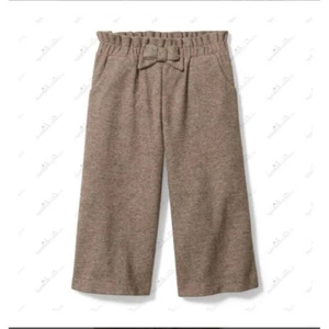 Janie and Jack sz 7 Bow Wide Leg Pants Cotton Jacquard Fall - Picture 1 of 12