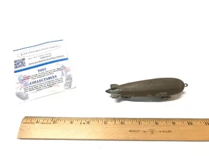 Dent Co. USA 1930s Style Cast Iron Zep Zeppelin Blimp Airship Mini Toy - Picture 1 of 7