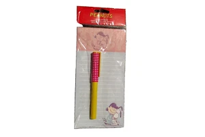 Peanuts Snoopy Note List Pad Magnetic w Pen Lucy Pink Blue - Picture 1 of 2
