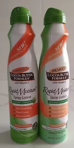 2x Palmer's Rapid Moisture lozione spray rinfrescante istantanea burro di cacao e aloe 7 oz - Foto 1 di 4