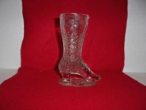 Vintage Hightop Victorian Style ClearGlass Shoe/Boot marked B & H - Picture 1 of 12