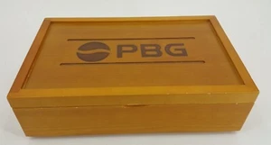 PEPSI PBG Kristallglas Auszeichnung Flasche Gedenk Holz Holzkiste Box LEER - Bild 1 von 12