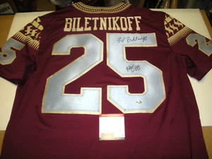 FRED BILETNIKOFF FLORIDA STATE W/COA SIGNED OFFICIAL LICENSED NIKE JERSEY - Imagen 1 de 2