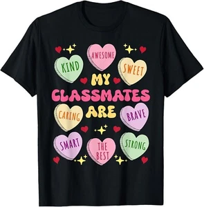 My Classmates Are Valentines Day Candy Positive Hearts Kids unisex T-Shirt - Picture 1 of 2