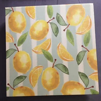 Punch Studio Faux Book/Box Secret Storage “Lemons* Magnetic. 8-1/4” x 8-1/4” - Image 1 of 3