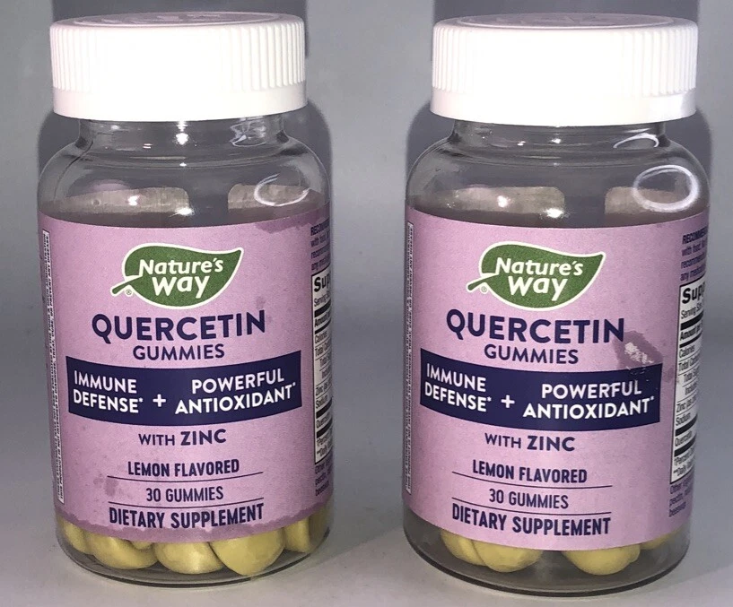 60 gomitas (2 hojas de 30) Nature's Way QUERCETINA sabor limón caducidad 31/01/25 9z-ENVÍO24 Foto 1 de 4