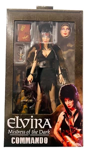 COMMANDO ELVIRA MISTRESS OF THE DARK CLOTH ACTIONFIGUR NECA 2025 IN HAND! MIB - Bild 1 von 4