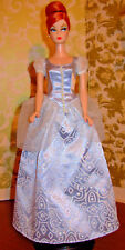 Light Blue Doll Gown With Irridescent Sparkles Fits:Barbie Silkstone & Vintage
