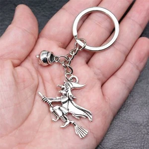 10 sets Tibetan Silver Charms Witch Censer Good LUCKY Key Chains DIY X10060 - Picture 1 of 3