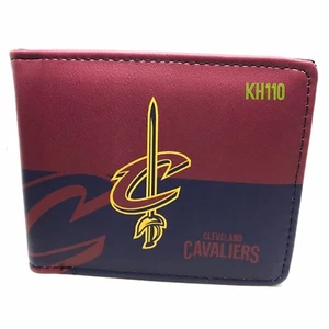 NBA Cleveland Cavaliers Printed Logo Leather Bi-Fold Wallet  - Picture 1 of 5