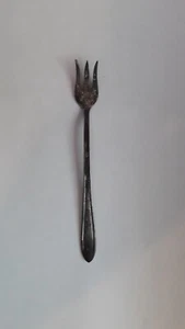 VINTAGE HOLLYWOOD PALLADIUM SILVER SHRIMP FORK ARNBE - Picture 1 of 3