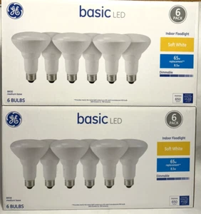 GE Basic BR30 LED Bulbs 65W. Indoor Floodlight Replacement, Soft White (12Pack). - Picture 1 of 4