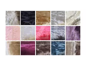 Crushed Velvet Upholstery Fabric Crafts Curtains Sofa Beds 15 Colours - Picture 1 of 28