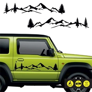 2 Adesivi compatibili SUZUKI JIMNY sportelli laterali montagne con alberi - Imagen 1 de 1