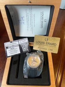 NEW Louis Erard x Massena LAB Gold Le Régulateur Ltd Ed Watch in FULL SET - Picture 1 of 5