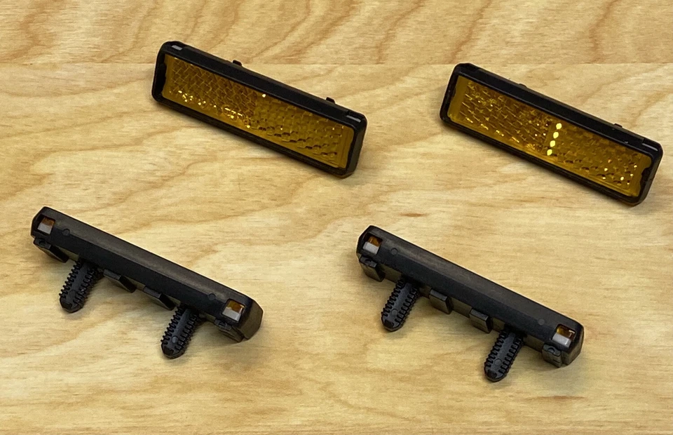 Two Pairs Pedal Reflector Set, Press on Bicycle Pedal Reflectors - Image 1 of 1