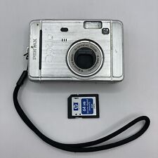 Pentax Optio S40 4MP Digital Camera Silver w/ SD Card - Tested & Working!