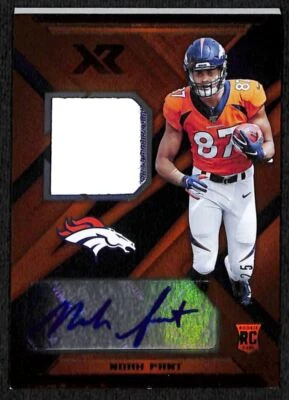 2019 XR Rookie Swatch Auto Orange RPA Noah Fant Rookie Auto Jersey 2 colors - Image 1 of 2