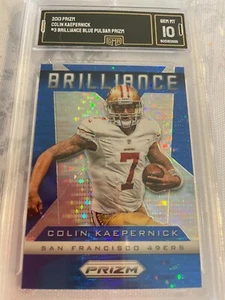 Colin Kaepernick 49ers 2013 Prizm Brilliance Blue Pulsar Prizm # 3 grado 10 - Imagen 1 de 2
