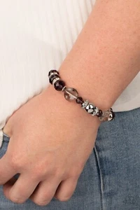 Paparazzi-Jewelry, Pretty Persuasion Purple, White-Bracelets - Picture 1 of 6