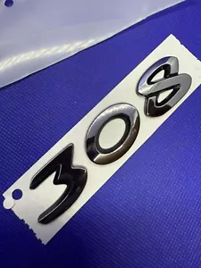Logo insignia emblema maletero trasero PEUGEOT 308 original - Imagen 1 de 13