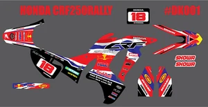 DK001 MX DIRT BIKE GRAPHICS DECALS STICKERS FOR HONDA CRF250 RALLY 2017-2020 - Picture 1 of 1