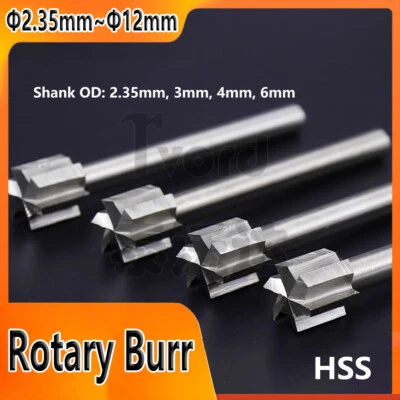 Cutting Carving Rotary Burr Bit 2.35mm~12mm for Dremel Tool 2.35mm~6mm Shank - Image 1 of 4