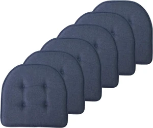 Chair Cushion Memory Foam Pads Tufted Slip Non Skid Rubber Back U-Shaped 17" X 1 - Picture 1 of 6