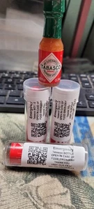 EMERGENCY Tabasco Sauce Mini Bottle Pack of 3 Original Hot Sauce 1/8 fl oz - Picture 1 of 1