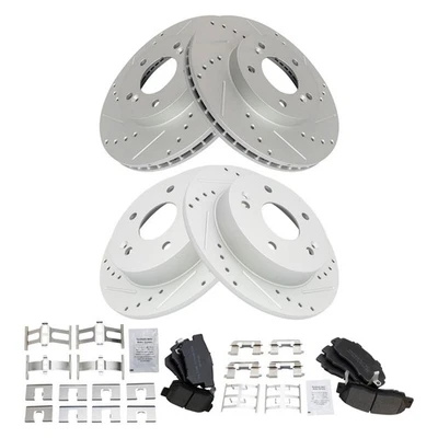 Kit de pastillas de freno delanteras y traseras y rotor para Honda Prelude 1997-2001 Foto 1 de 4