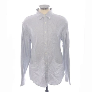 Faherty Stretch Oxford Shirt 2.0 Classic Stripe Mens Long Sleeve Button Blue XL - Picture 1 of 11