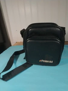 POLAROID Camera Bag Carrying Case Black Canvas Shoulder Strap - Used Condition - Picture 1 of 7