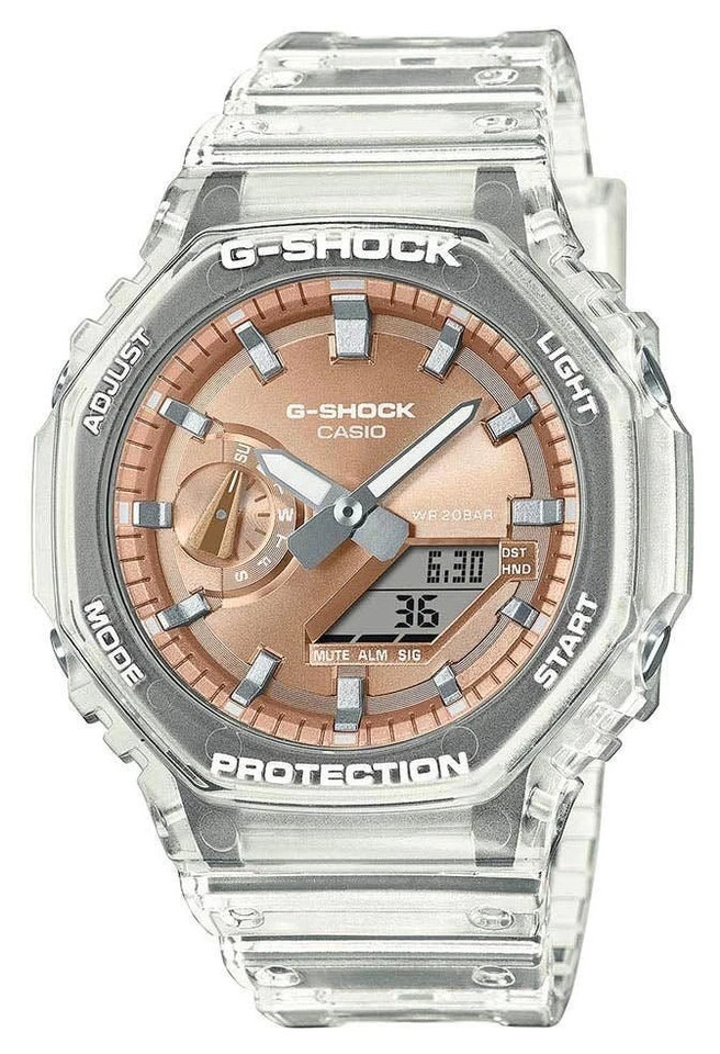 Orologio Casio G-SHOCK in Resina CLASSIC Multifunzione GA-2100BM-7A5ER Trasparen