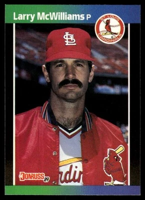 1989 Donruss #516c Larry McWilliams "LEAF, INC" & "*Denotes - Image 1 of 2