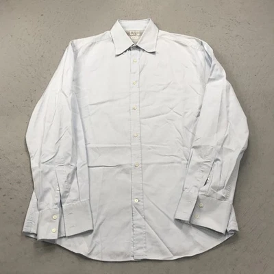 Brunello Cucinelli Shirt Mens 2XL Slim Fit Blue Button Down Dress Designer Italy - Image 1 of 4