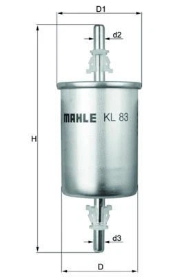 MAHLE KL83 FUEL FILTER - Image 1 of 2