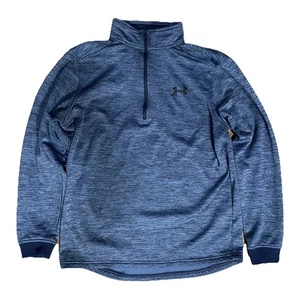 Under Armour ColdGear Quarter Zip Pullover Herren Medium Blue Loose Fit - Bild 1 von 5