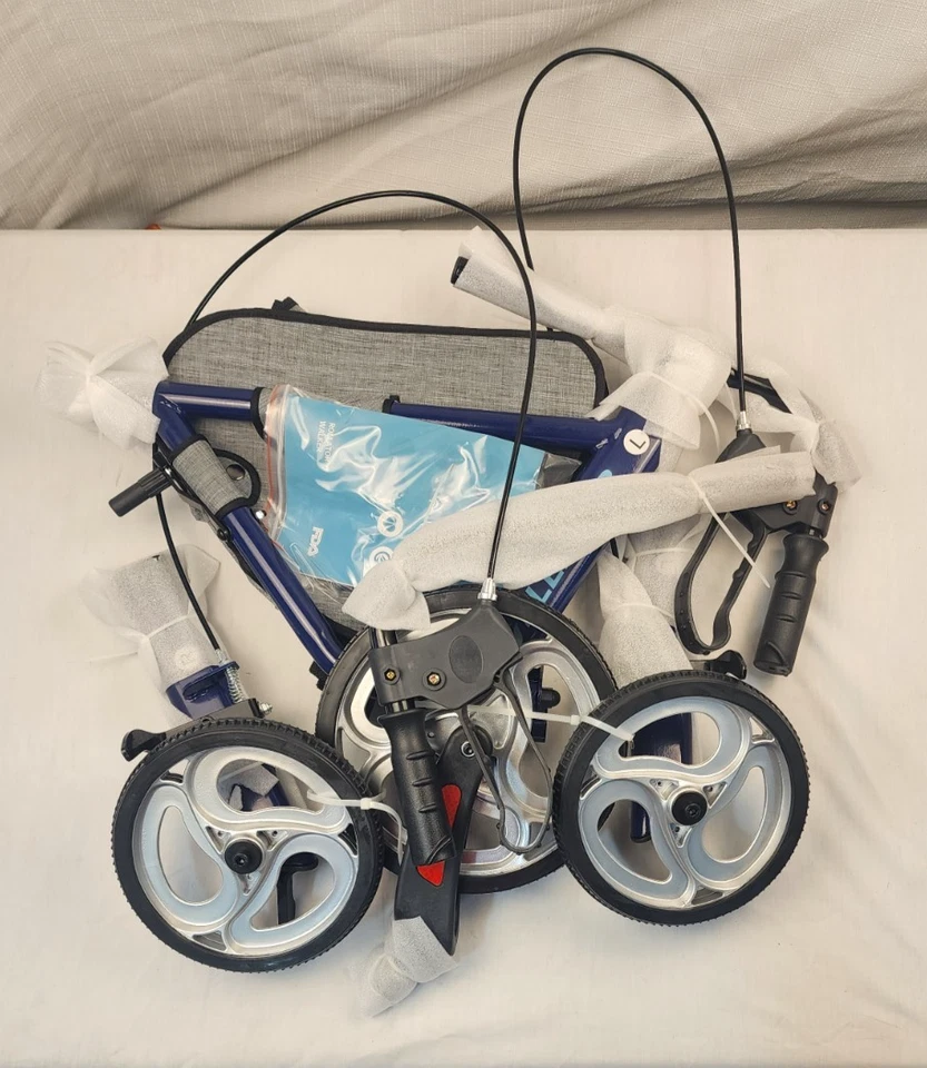 ELENKER YF-9006A 3 Wheel Rollator Walker – Mobility Aid w/10Inch Front Wheel NEW - Image 1 of 2