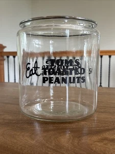 Eat Tom's Toasted Peanuts 5 Cent Country Store Display Glas - ohne Deckel - Bild 1 von 19